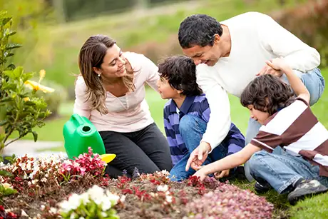 Family gardening home